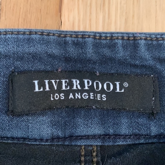 LIVERPOOL Los Angeles Pull-On Skinny Jeggings Dark Wash Denim Women’s 0P - Picture 8 of 16